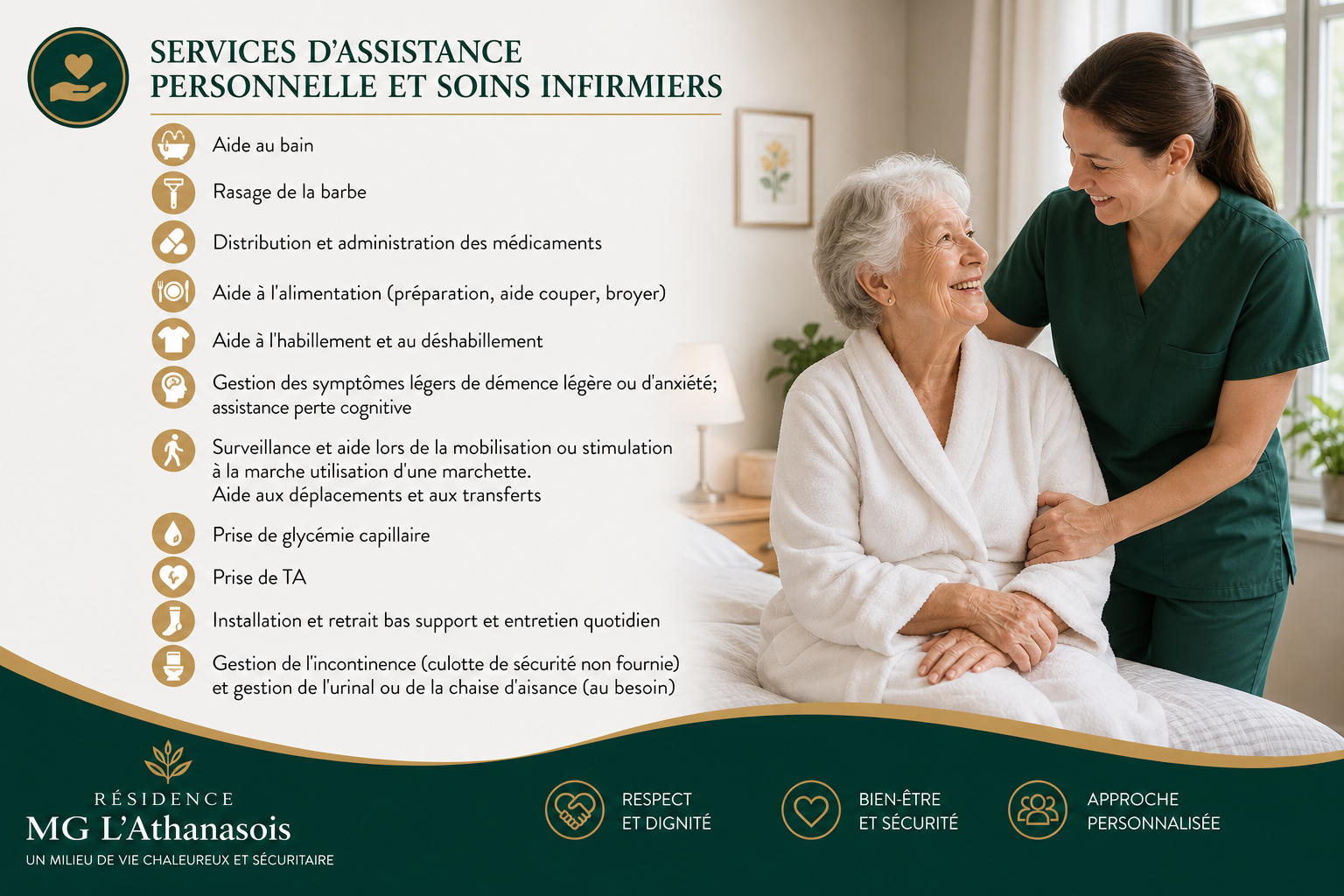 SERVICES D'ASSISTANCE PERSONNELLE ET SOINS INFIRMIERS